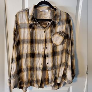 Ricki's Button Up Plaid Blouse